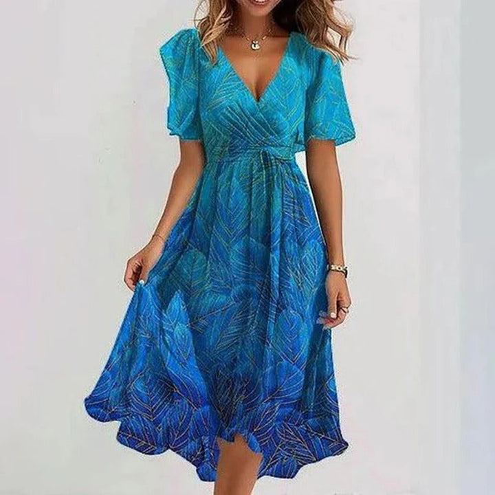Solange | Robe Élégante Colorée