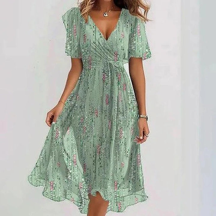 Solange | Robe Élégante Colorée