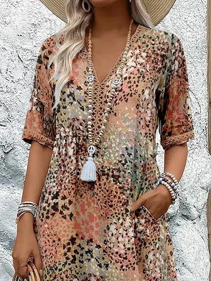 Veronica | Robe Midi Vibrante