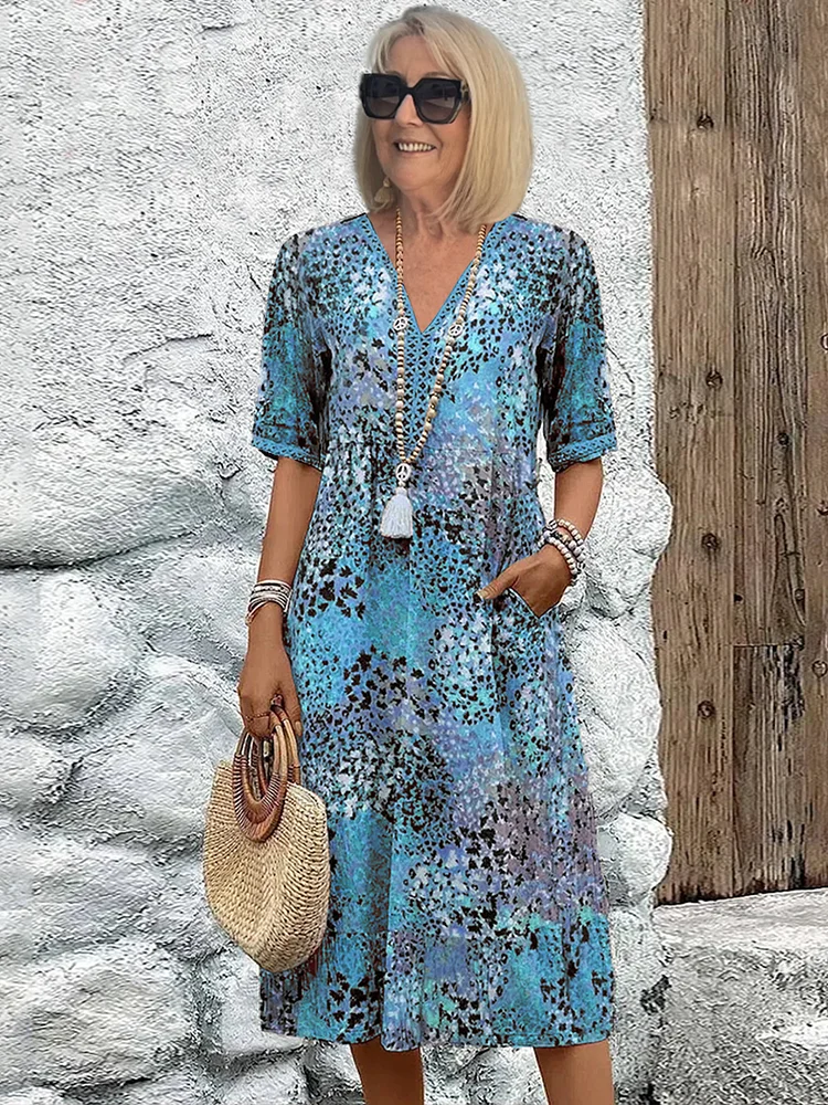 Veronica | Robe Midi Vibrante