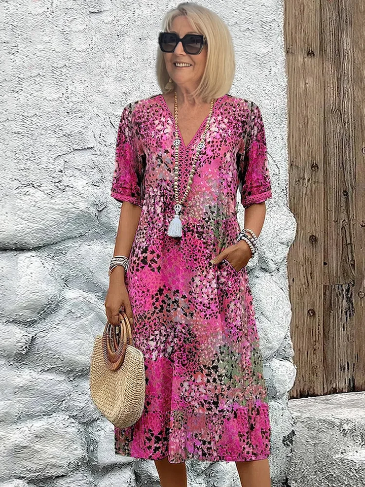Veronica | Robe Midi Vibrante