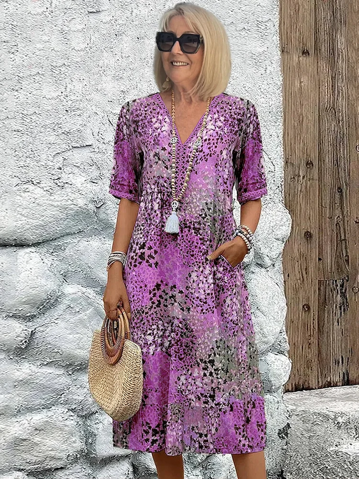 Veronica | Robe Midi Vibrante