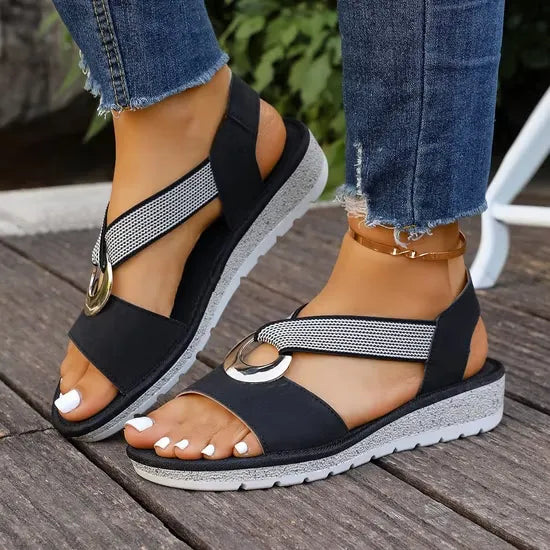 Luna | Sandale Orthopédique Confort en Cuir