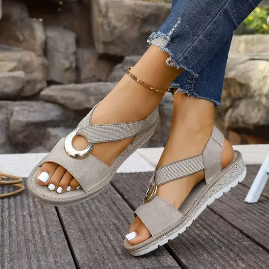Luna | Sandale Orthopédique Confort en Cuir