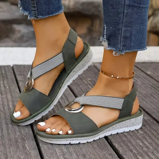 Luna | Sandale Orthopédique Confort en Cuir