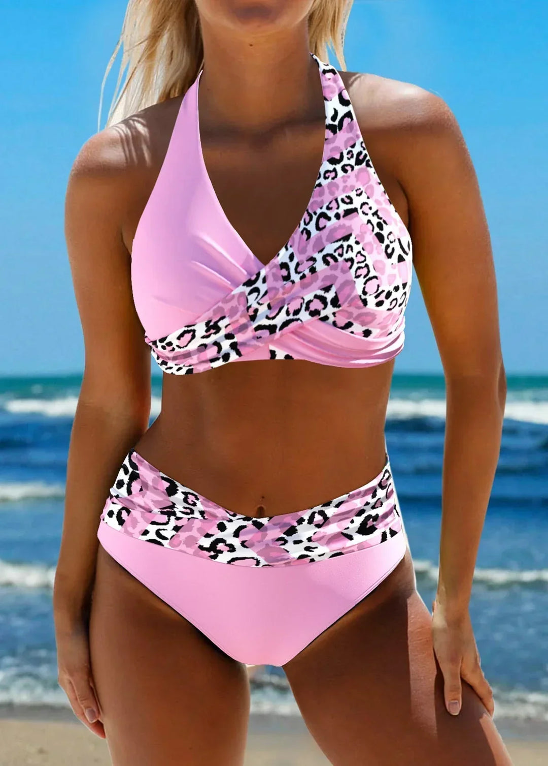 Elnora | Bikini Croisé Taille Haute