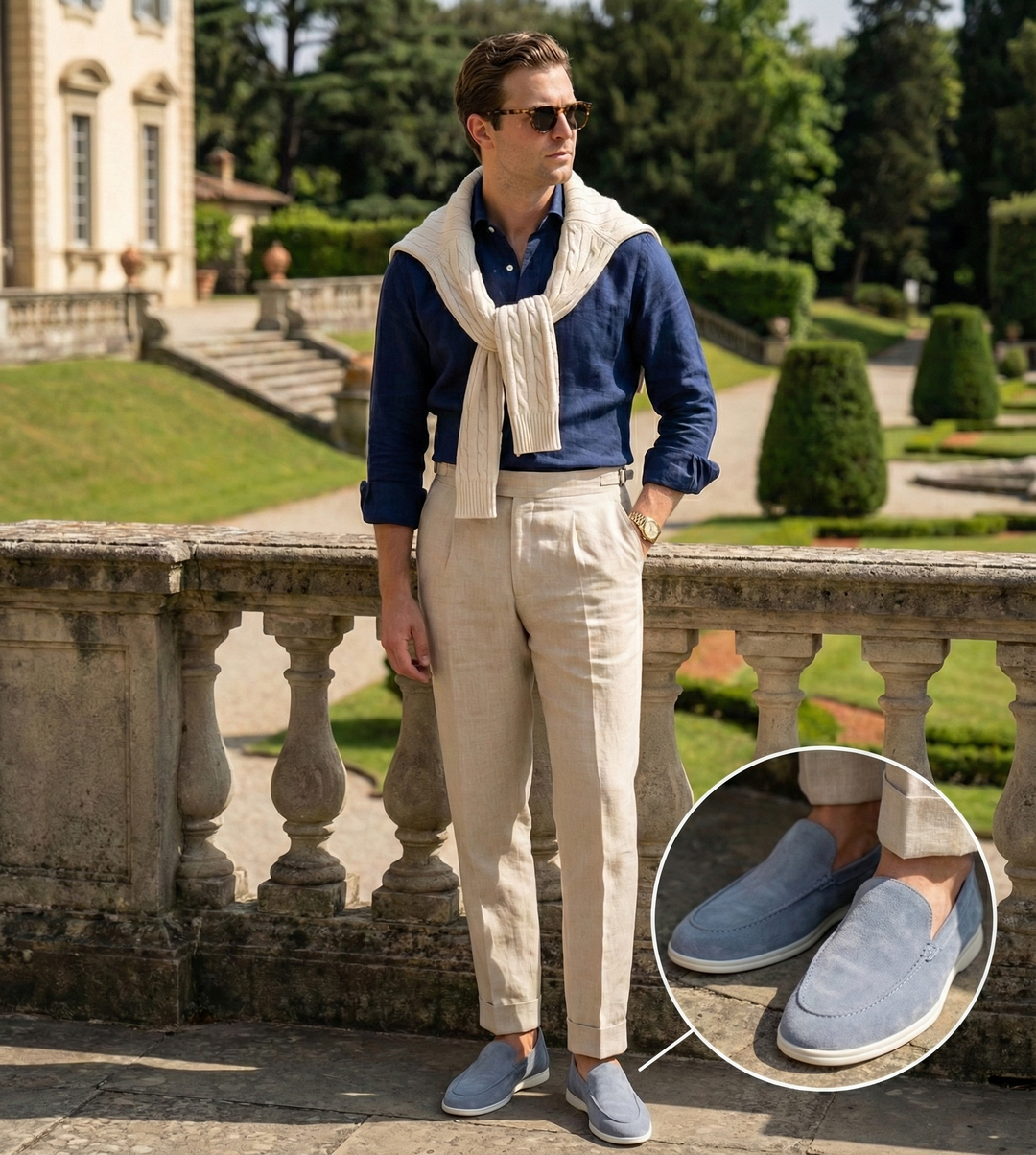 Lorenzo | Mocassin Suède Premium en Cuir