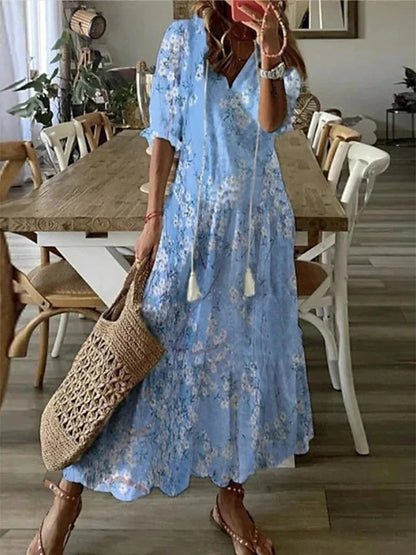 Luna | Robe Bohème Fluide Coupe Flatteuse