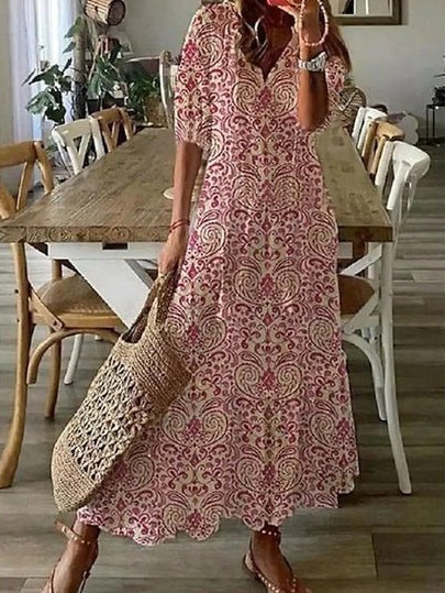 Luna | Robe Bohème Fluide Coupe Flatteuse