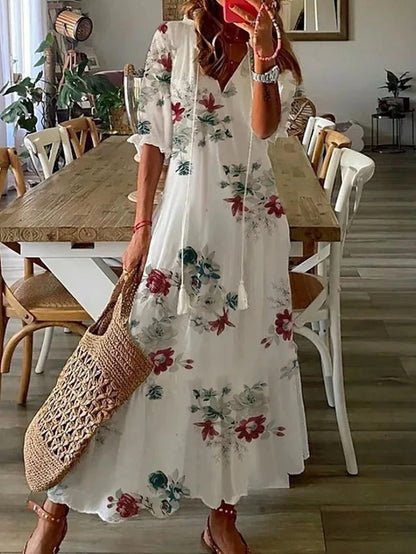 Luna | Robe Bohème Fluide Coupe Flatteuse